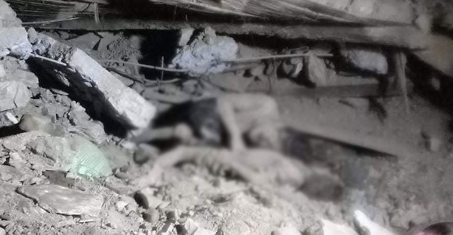 गुल्मीमा पहिरो, एकै परिवारका ४ जनाको मृत्यु